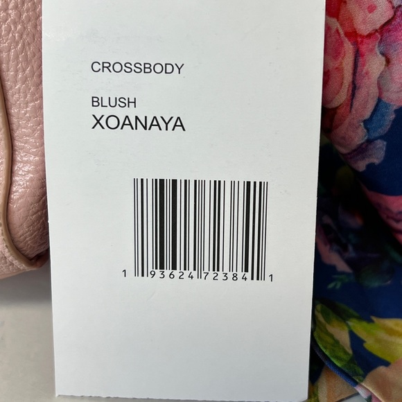 Betsey Johnson XO Anaya Crossbody with Scarf and Chain Strap Light Pink - Picture 7 of 7